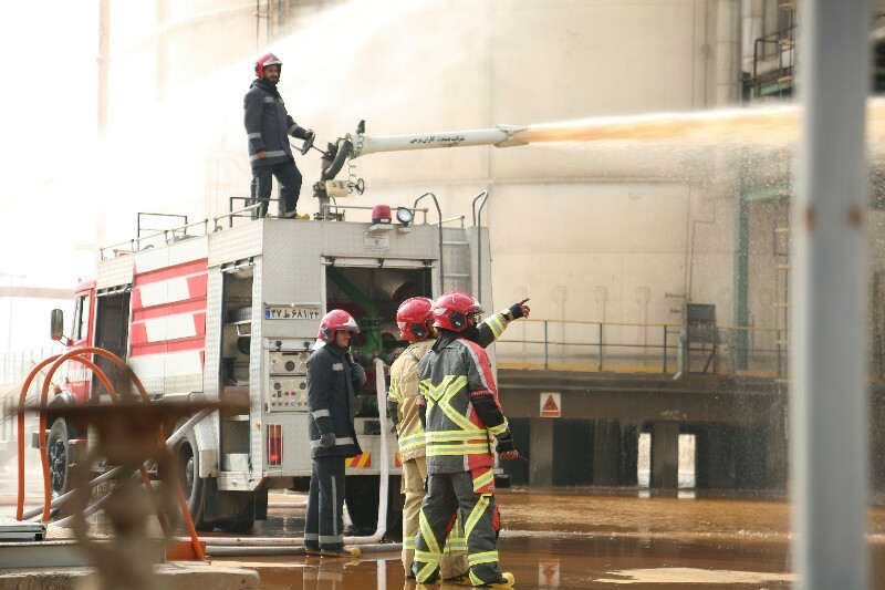 مانور سراسری مدیریت شرایط اضطراری در منطقه ویژه اقتصادی پتروشیمی