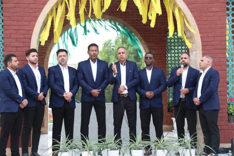 جشن ولادت امام علی(ع) و روز پدر در جوار شهید گمنام برگزار شد